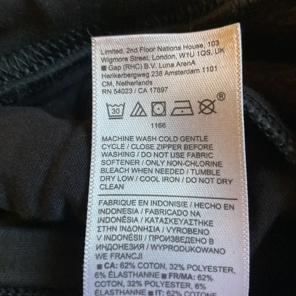 Athleta High Rise Pullover Cotton blend Activewear Ankle Pants Black Size Small - Picture 10 of 11